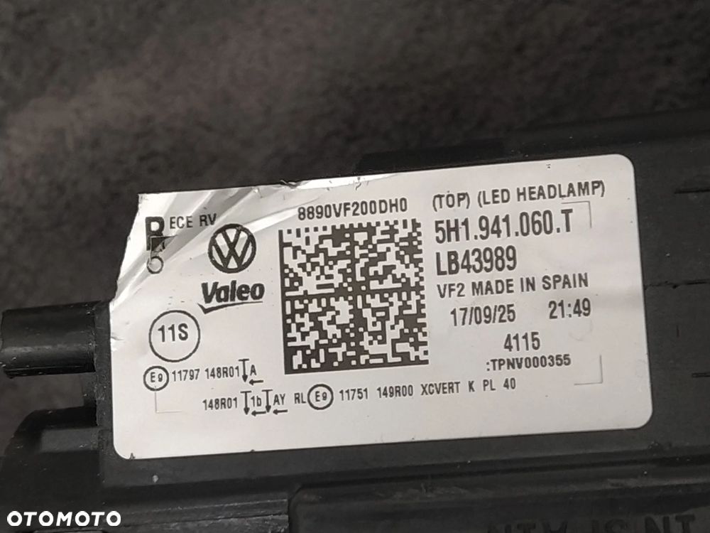 VW GOLF 8 VIII R LIFT 2024- LAMPA REFLEKTOR PRZÓD PRZEDNIA MATRIX LED IQ LIGHT BLACK PRAWA PRZETWORNICA ORYGINAŁ - 20