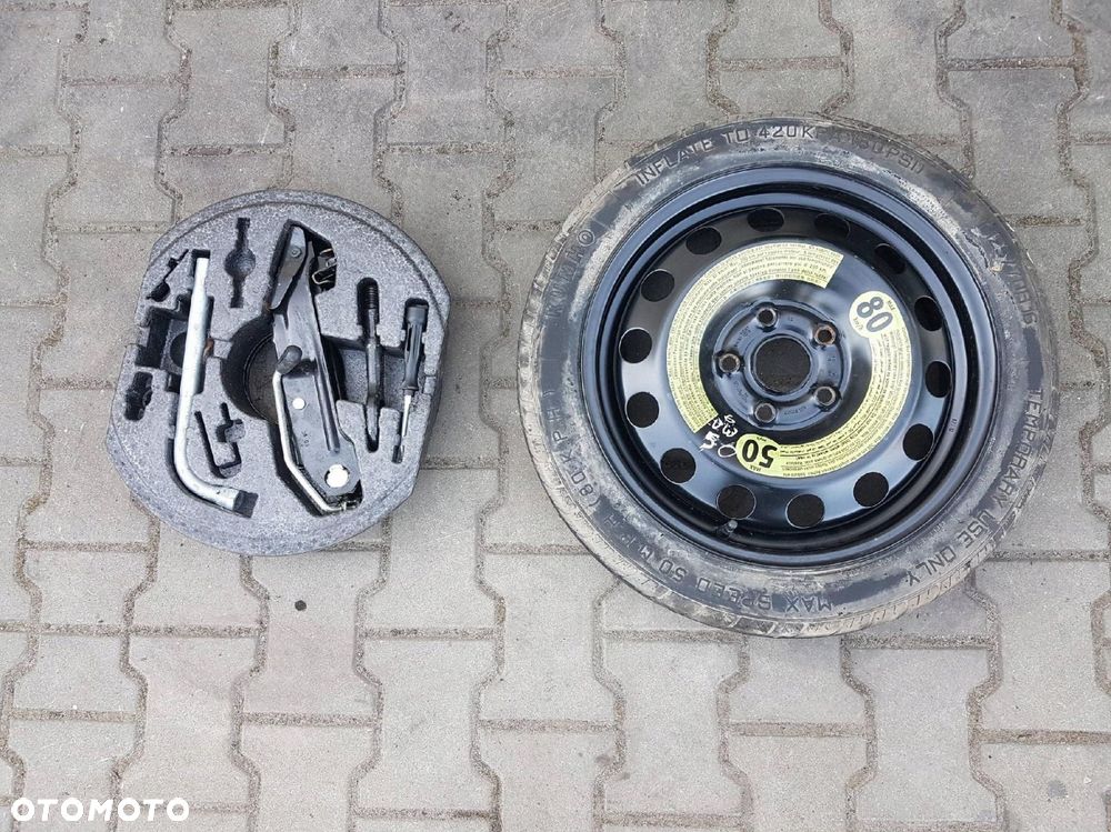 VW GOLF VI V TOURAN EOS KOŁO DOJAZDOWE 16 5X112 LEWAREK WKŁAD - 1