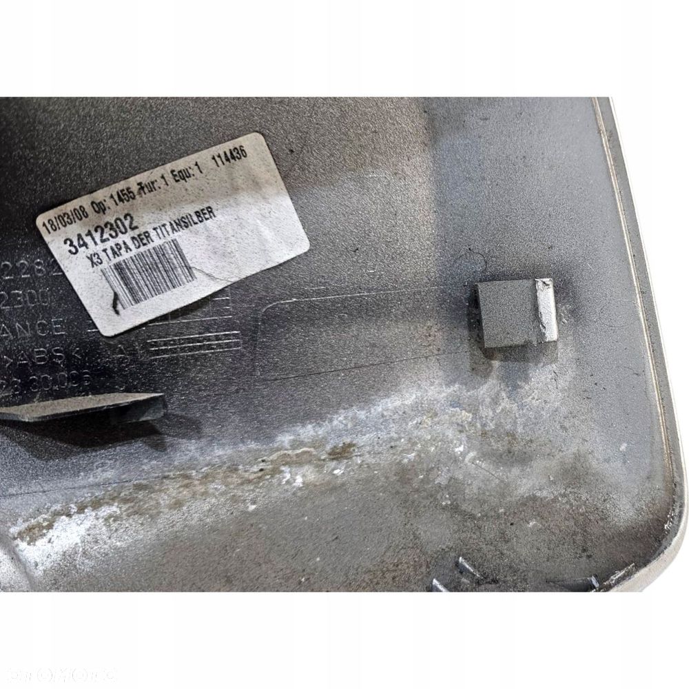 Bmw X3 E83 Osłona Obudowa Pokrywa Lusterka Prawa Titansilber 354 3412282 - 8