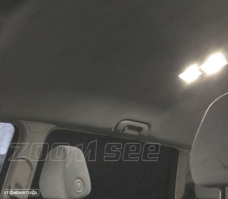 KIT COMPLETO DE 9 LAMPADAS LED INTERIOR PARA VOLKSWAGEN VW POLO MK3 6N 6N1 6N2 94-01 - 2