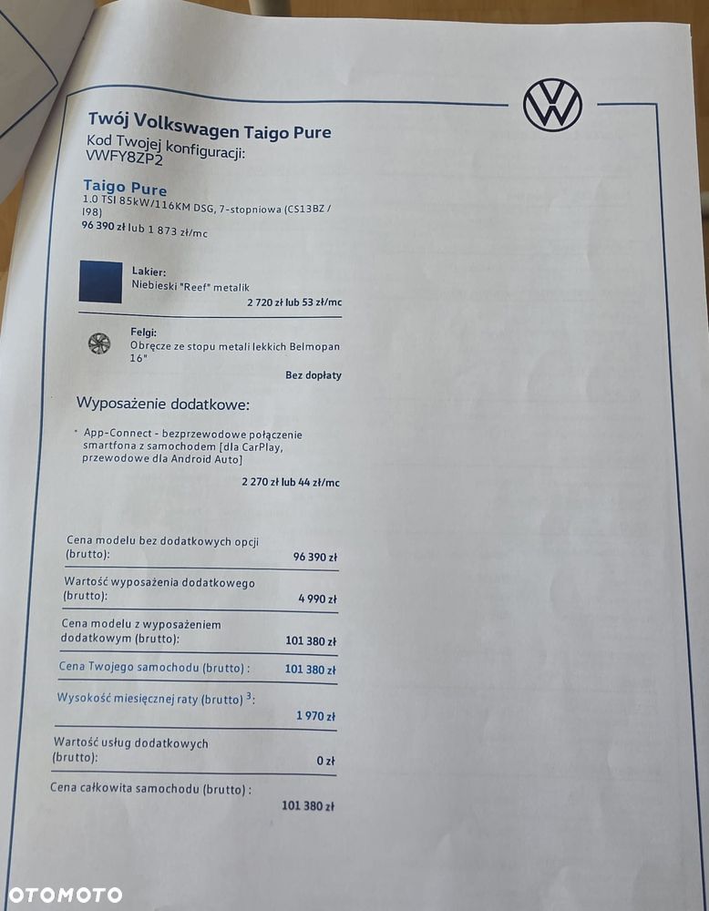 Volkswagen Taigo 1.0 TSI Pure DSG - 3