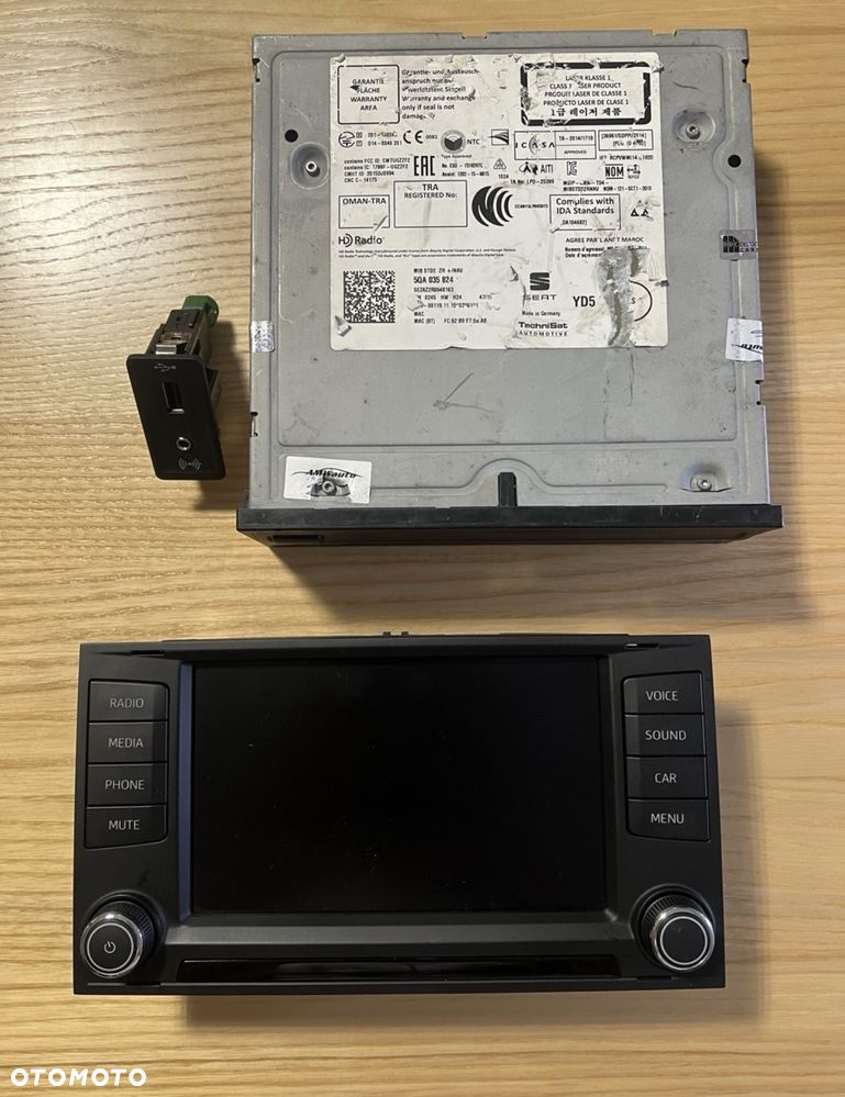 Jednostka MIB2 Seat ekran nawigacja radio usb 5F0919604 5QA035824 5Q0035724 - 1