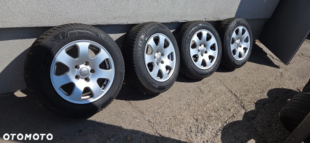 Felgi aluminiowe koła opony zima Audi A4 B6 5X112 15 - 1