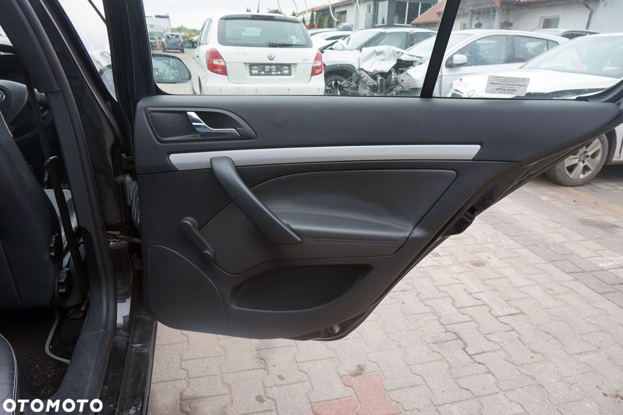 BOCZEK TAPICERKA DRZWI PRAWY TYŁ OCTAVIA II RS 1Z3 LB LIFTBACK SKÓRA SKODA 2004-2008 - 3