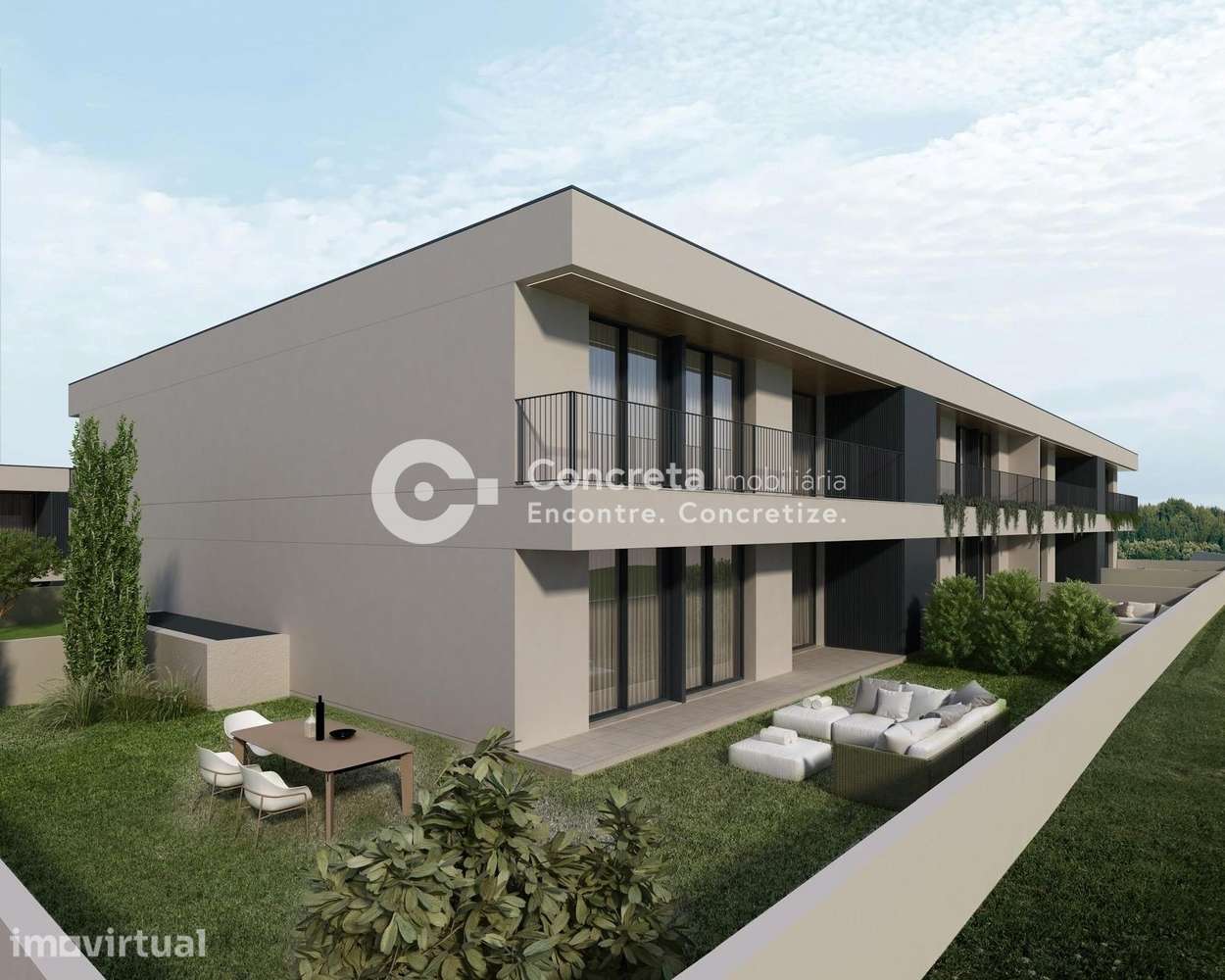 Apartamento T1 novo com logradouro e piscina em Alvelos, Barcelos - Grande imagem: 3/26