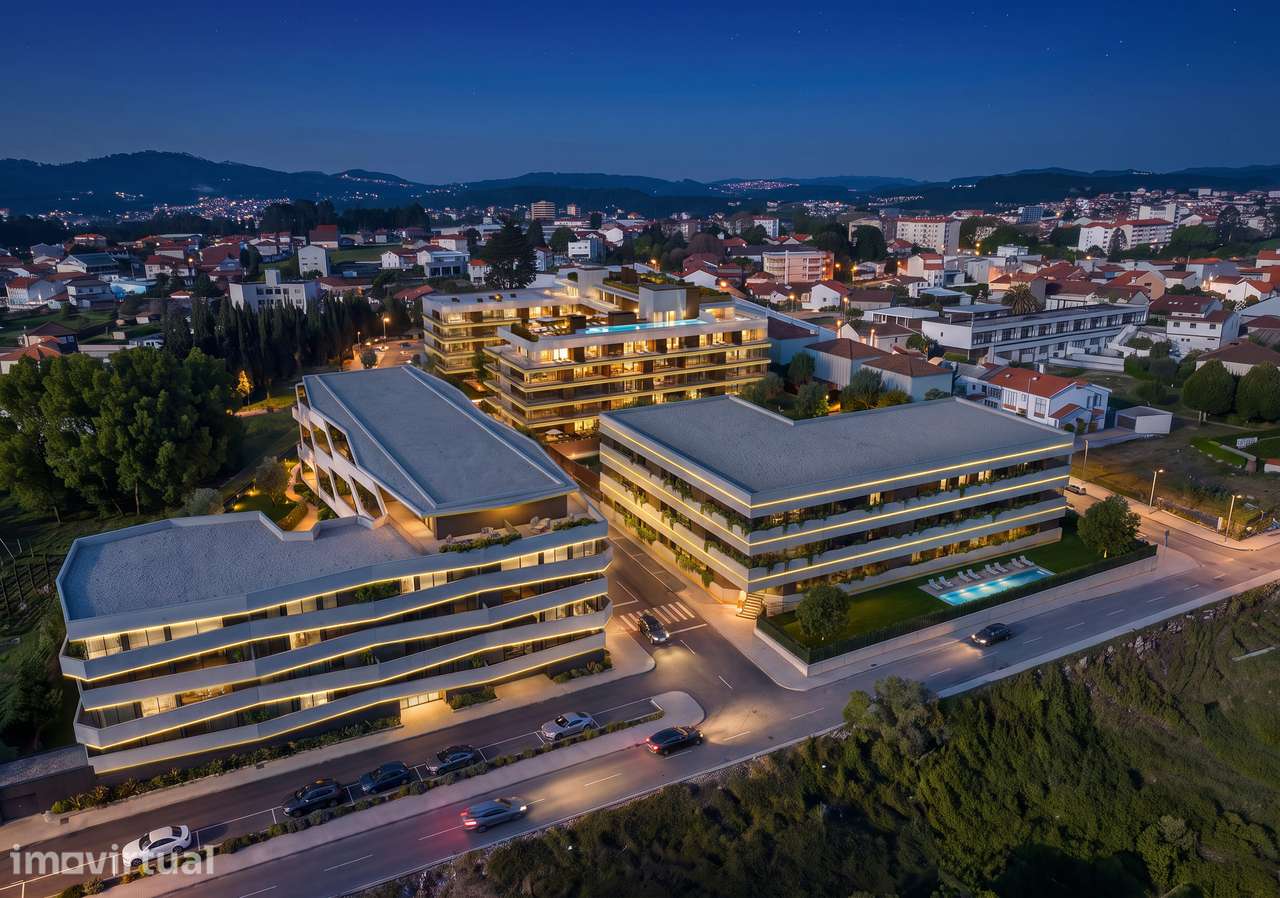 Apartamento T1 com varanda e 1 lg garagem | Piscina na cobertura - Grande imagem: 3/21