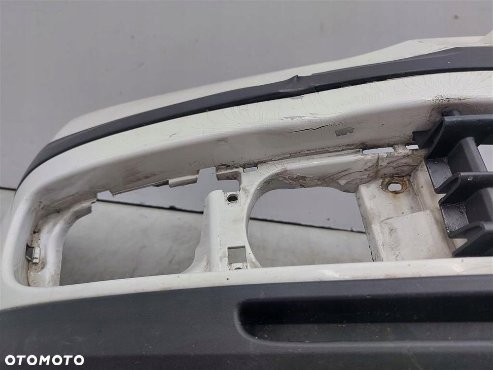 Zderzak przód przedni KRATKA Skoda Octavia II 04-13 BIAŁY 1Z0807221 - 9