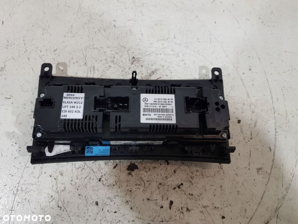 panel nawiewu klimatyzacji a2129004625 mercedes e-klasa w212 lift eu - 6