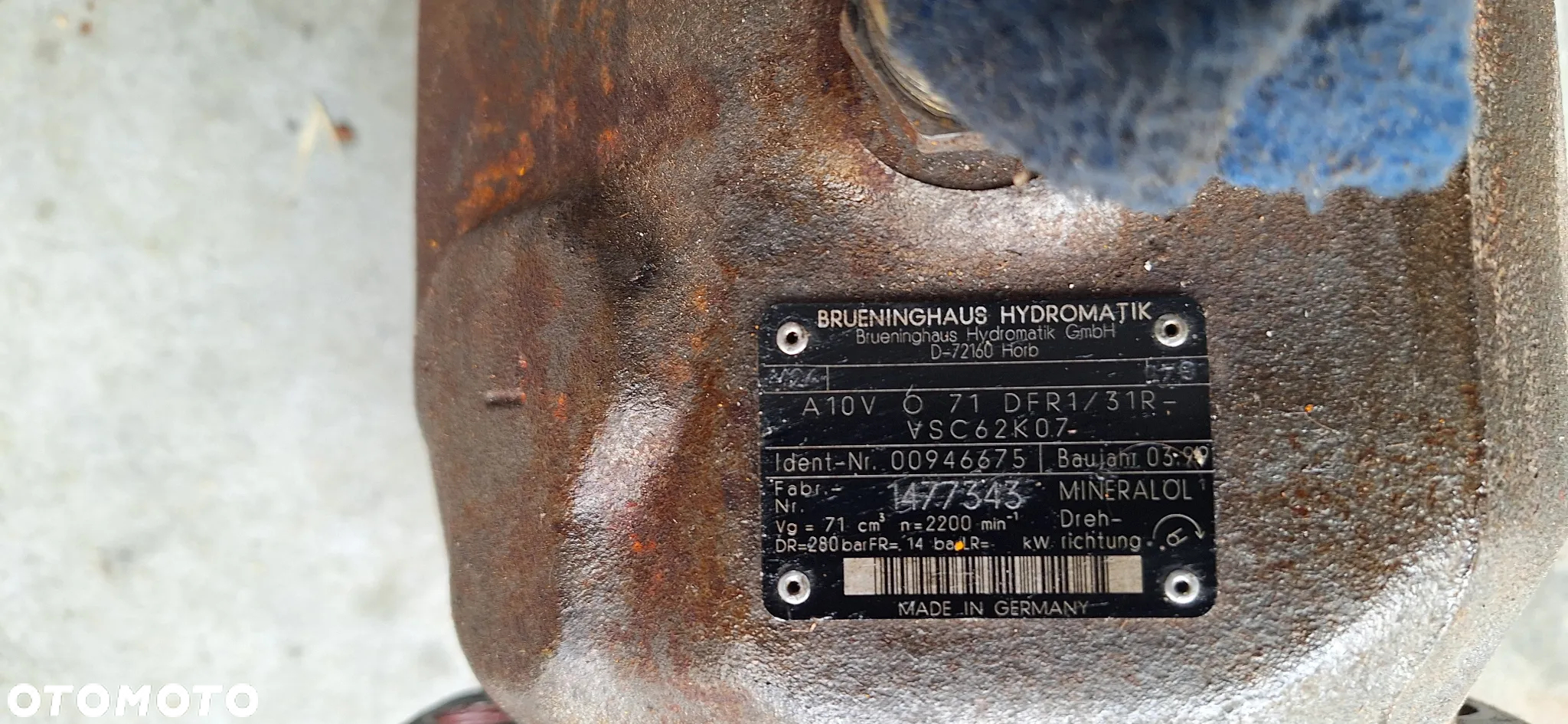 Pompa A10V071 Zettelmeyer 3002 4002 - 4