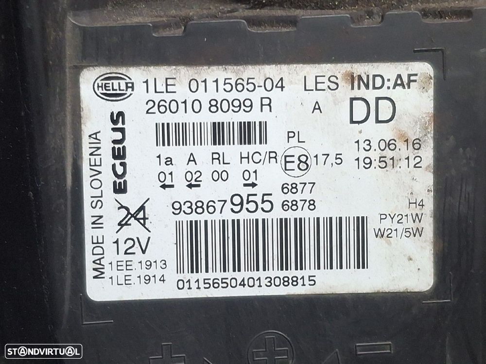 Frente Completa Opel Vivaro B Caixa (X82) - 9