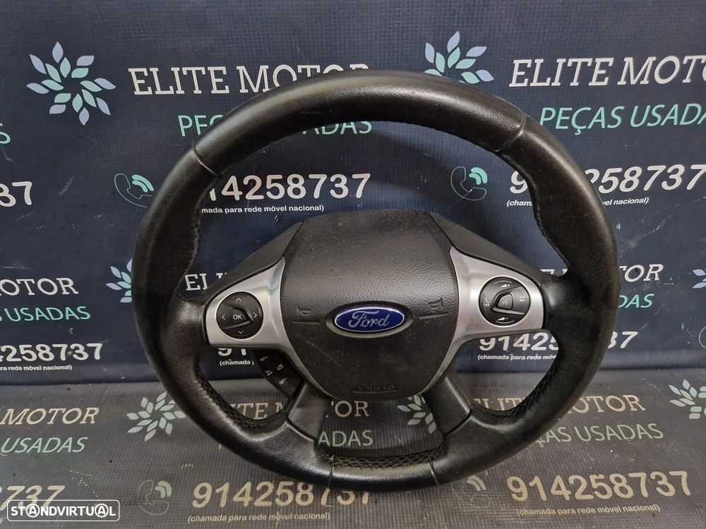 Volante usado pele com airbag FORD C-MAX II CMAX FOCUS III 3 - 4