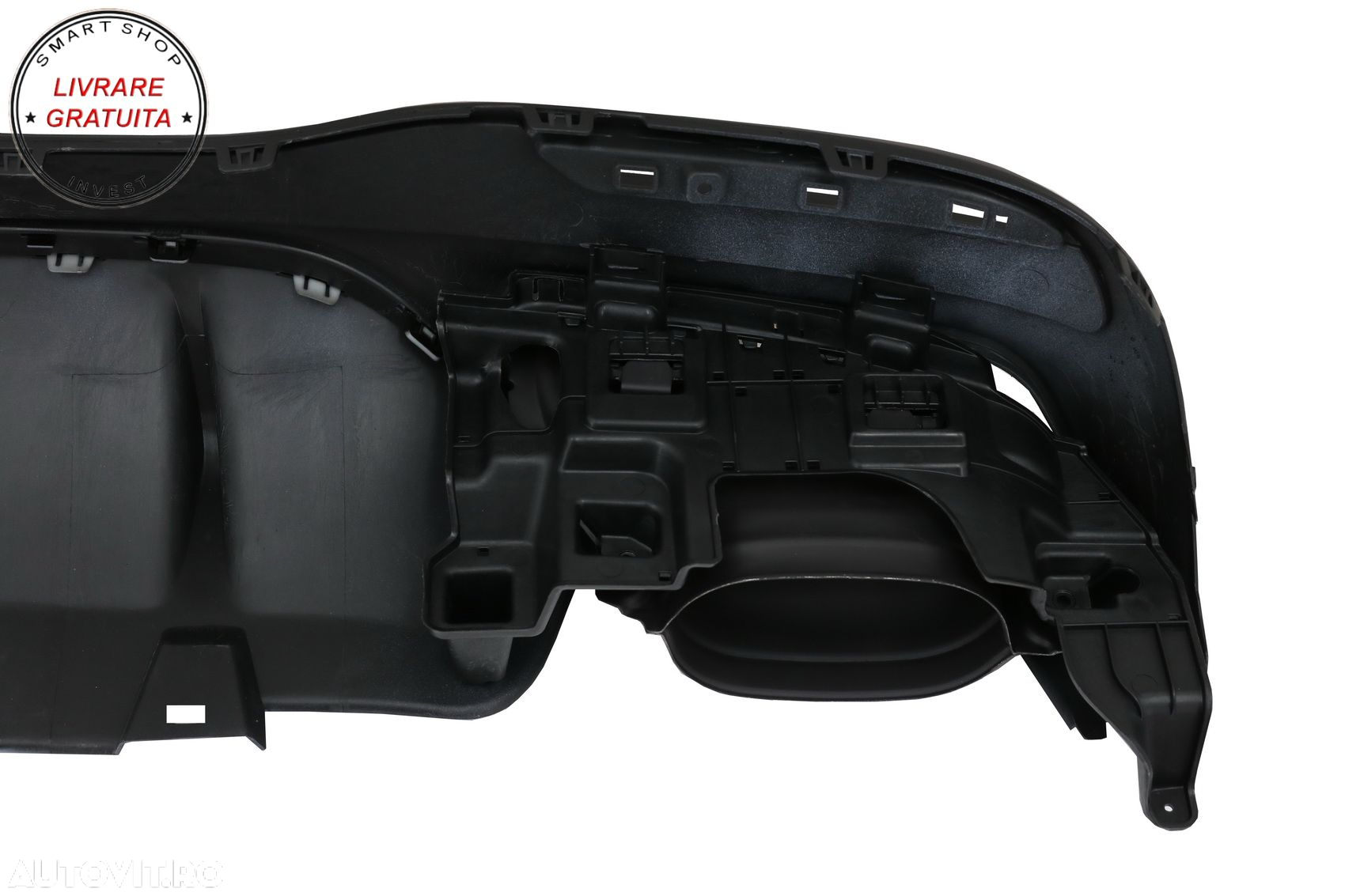 Difuzor Bara Spate cu Ornamente Evacuare Mercedes GLE W166 SUV Sport Line (2015-20- livrare gratuita - 5