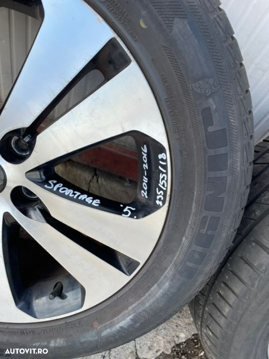 Set jante cu cauciucuri vara KIA SPORTAGE an 2011-2016 dimensiune 235/55R18 - 8