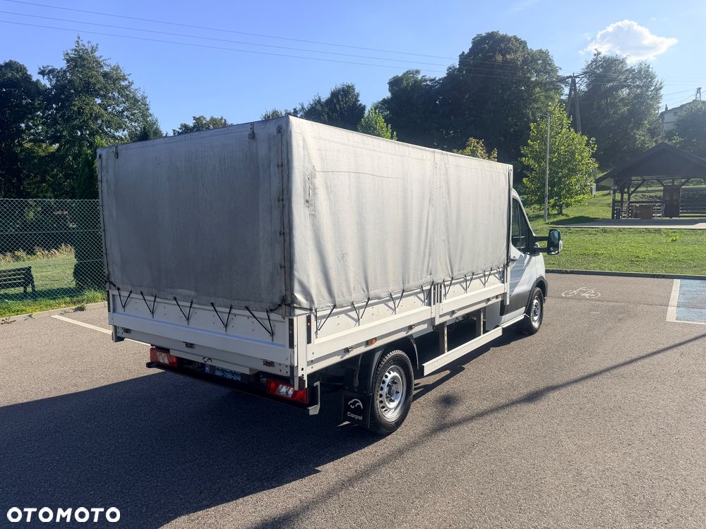 Ford FORD TRANSIT 350 PLANDEKA L3 2.0 DIESEL 170 KM • 2021 • 89 827 KM • ŁADOWNOŚĆ 1375 KG • FV 23% • SALON POLSKA • SERWIS ASO • PEŁNA EKSPERTYZA • GWARANCJA - 9
