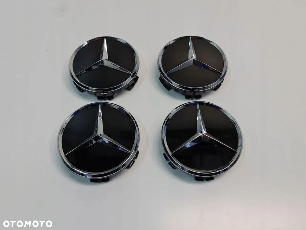 NOWY ORYGINALNY DEKIELEK KAPSEL MERCEDES AMG czarny połysk 75mm - 2