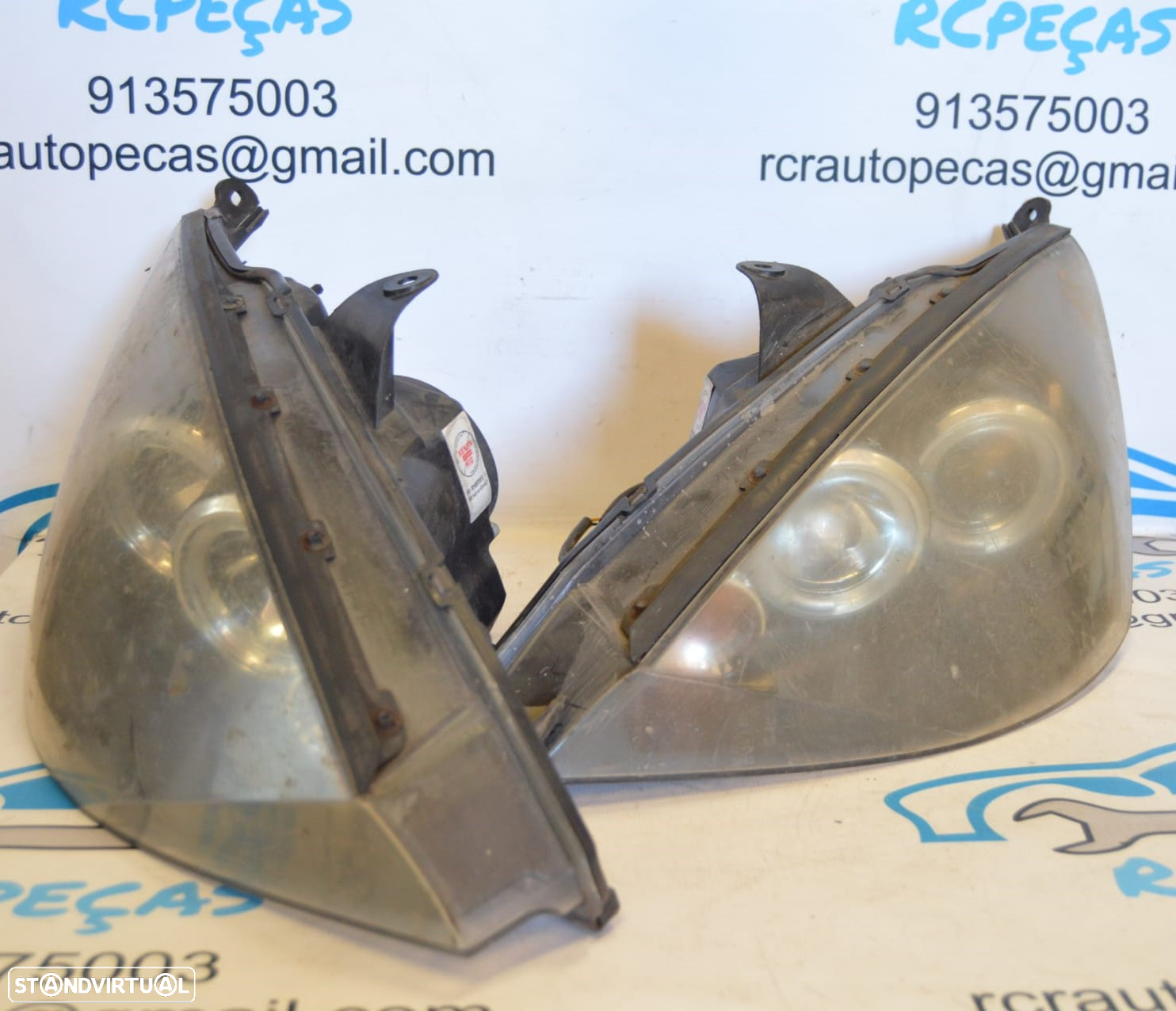 OTICA OTICAS XENON ANGEL EYES BLACK FORD FOCUS I 1 MK1 DAW DBW OPTICA OPTICAS FAROL FAROIS ORIGINAIS - 2