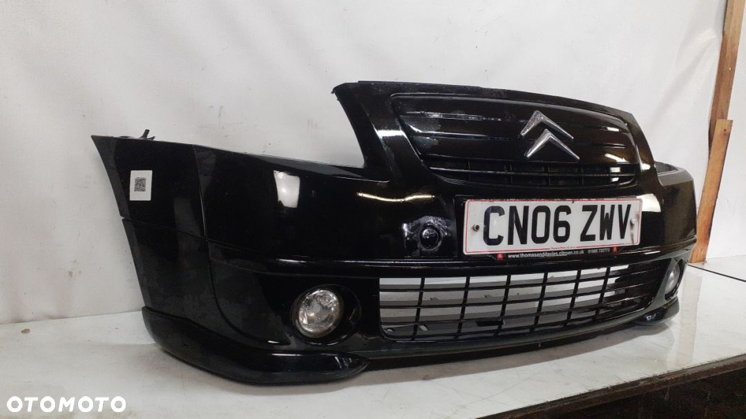 * ZDERZAK PRZÓD PRZEDNI CITROEN C2 VTR CZARNY EXL HALOGENY - 5