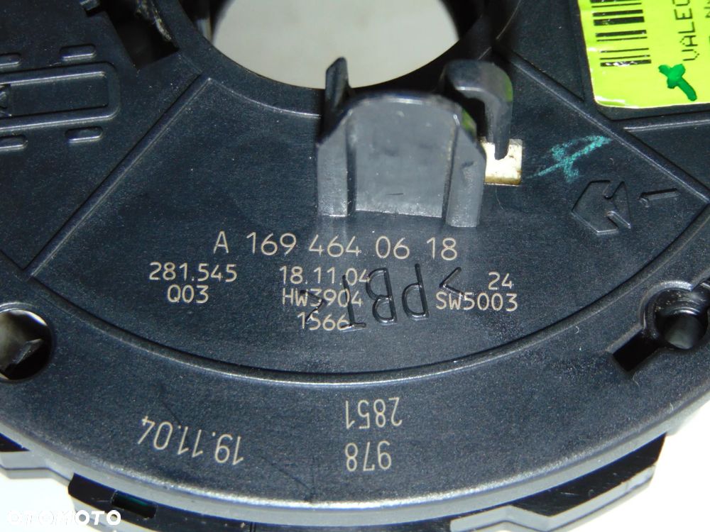 ORYGINAŁ taśma zwijak moduł czujnik kąta skrętu A1695404545 A1694640618 Mercedes A B Klasa 04-08r - 9