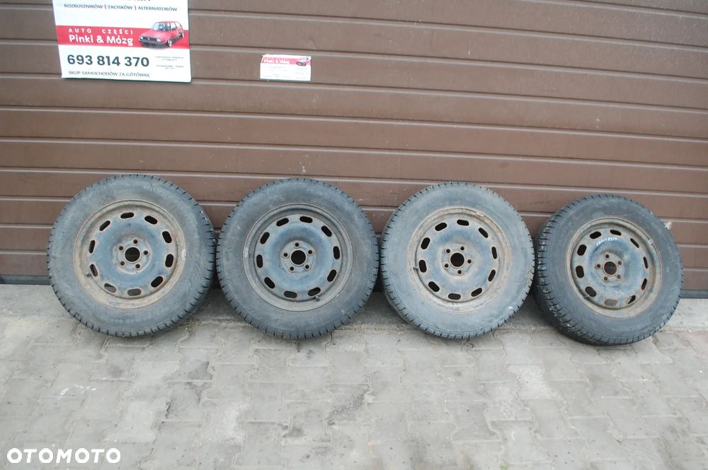 FELGI STALOWE + OPONY ZIMOWE 1J0601027H 195/65R15 ET38 6J NOKIAN DĘBICA VW GOLF IV NEW BEETLE SKODA SEAT AUDI 1J0601027Q - 1