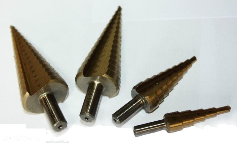 Zestaw wierteł stopniowych/stożkowych 4szt 4-32mm - 3