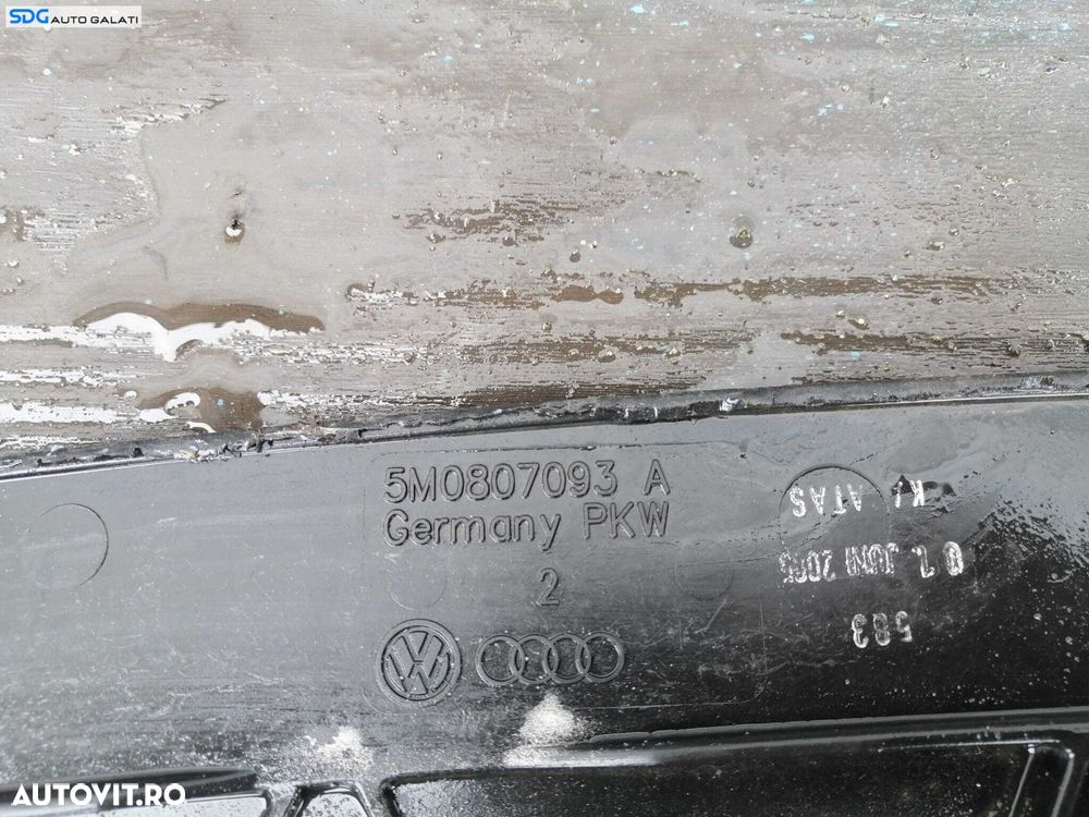 Armatura Intaritura Suport Plastic Inferior de la Bara Spoiler Fata Volkswagen Golf 5 Plus 2004 - 2008 Cod 5M0807093A [V0064] - 7