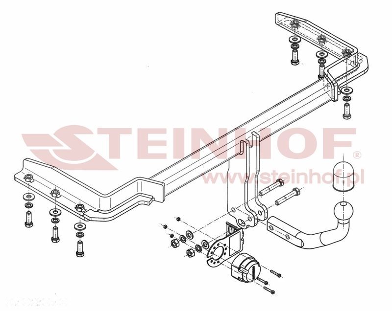 Hak holowniczy + WIĄZKA 7PIN do Chevrolet Tacuma / Rezzo od 2000 do 2009 - 2