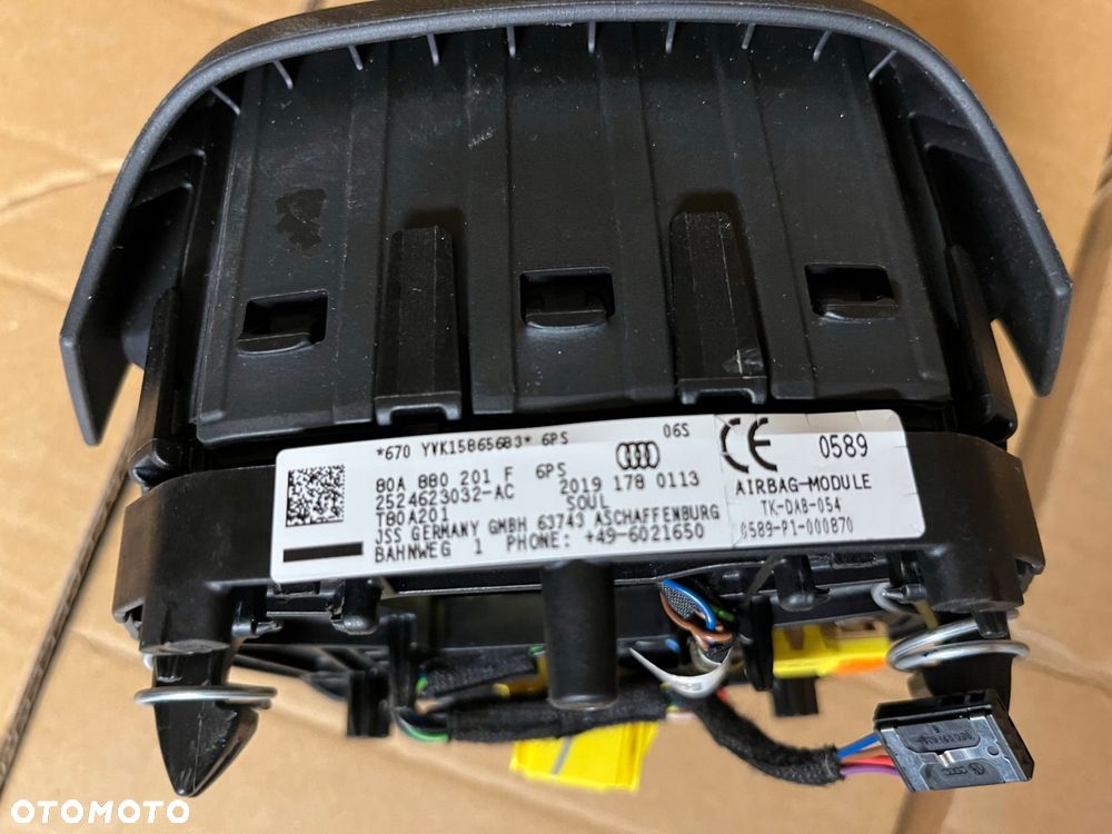 konsola audi q5 80a deska airbag pasy kokpit audi sq5 sline komplet soul - 10