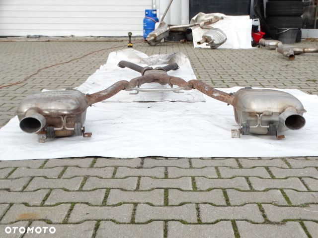 BMW 6 E63 645i 545i N62 V8 Tłumik Wydech Komplet Środkowy Końcowy Oryginał 7526182 7526175, 2 x 7505795 Tłumnik Układ Wydechowy - 11