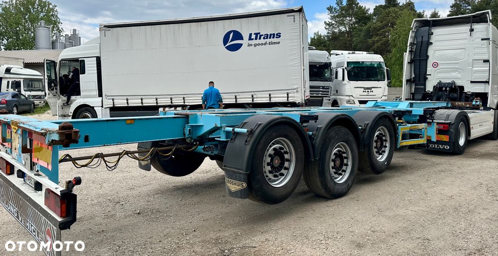 Broshuis PODKONTENEROWA ROZSUWANA TYŁ i PRZÓD SAF 2xOŚ PODNOSZONA 1x20 2x20 1x35 1x40 1x45 WAGA:5400kg 2006r - 8