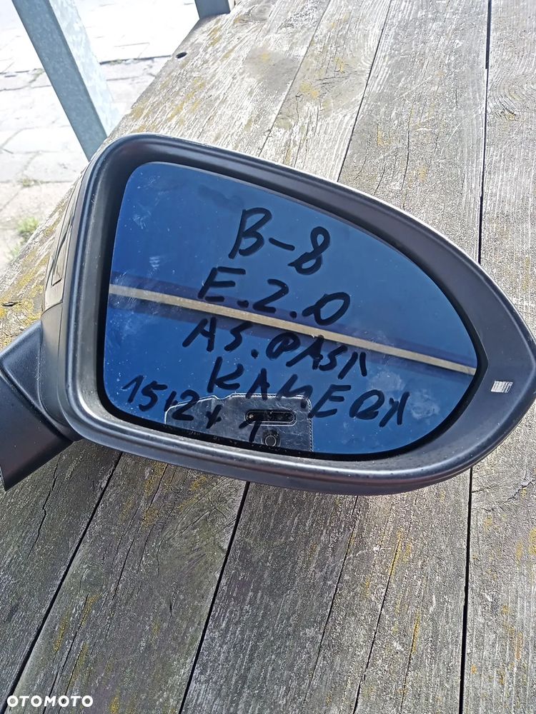 Lusterko VW PASSAT B8 prawe 15+2+1 PIN KAMERA ASYSTĘT - 12