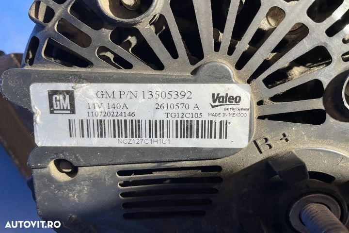 Alternator 13505392 / 2610570A Opel Corsa D [2006 - 2011] Hatchback 3 - 5