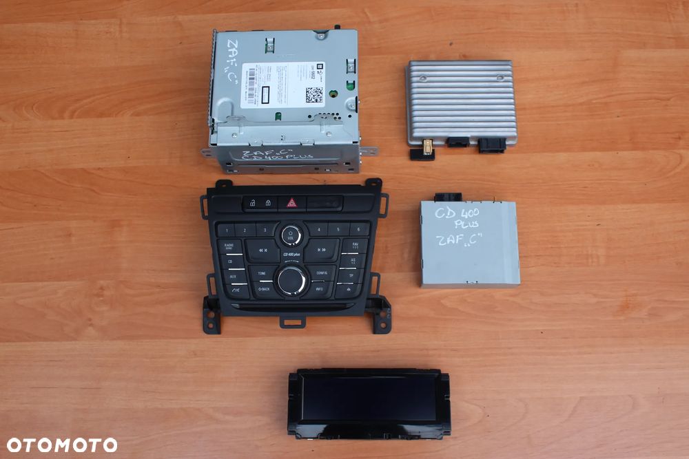 RADIO PANEL WYŚWIETLACZ KOMPLET OPEL ZAFIRA C CD 400 PLUS - 1