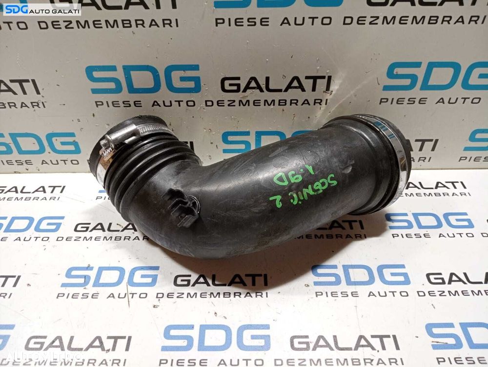 Tub Tubulatura Conducta Admisie Presiune Aer Intercooler Turbo Turbina Turbosuflanta Renault Megane 2 Berlina Sedan 1.9 DCI 2002 - 2008 Cod 8200201614 [M5389] - 3
