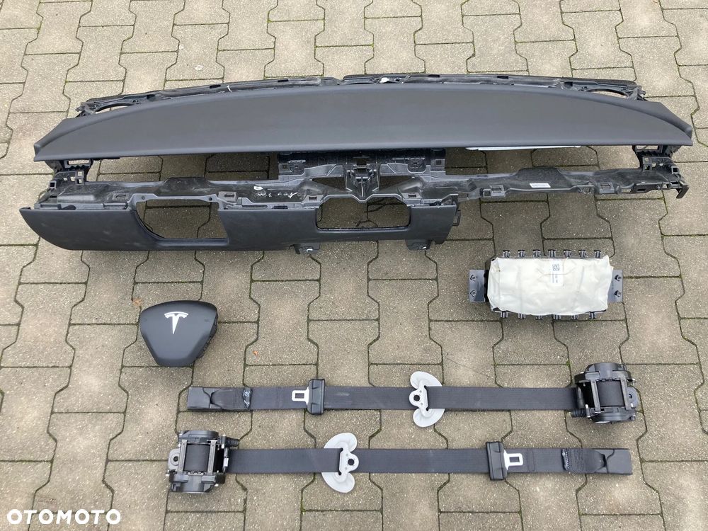 TESLA 3 Y DESKA KONSOLA KOKPIT PLPIT PÓŁKA PARAPET AIRBAG PODUSZKI POWIETRZNE KIEROWCY PASAŻERA KOLAN KOLANOWA AIR BAG FOTELA W FOTEL KURTYNA KURTYNY NAPRAWA SRS PASY PAS BEZPIECZEŃSTWA NAPINACZE DOPINACZE NAPINACZ DOPINACZ naprawa regeneracja Raz2 !!! - 5
