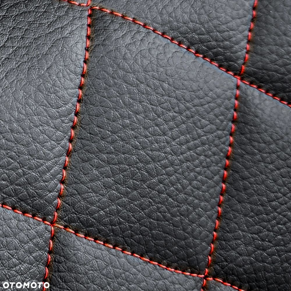 Koszulki pokrowce samochodowe na przednie fotele uniwersalne skórzane pikowane - 8