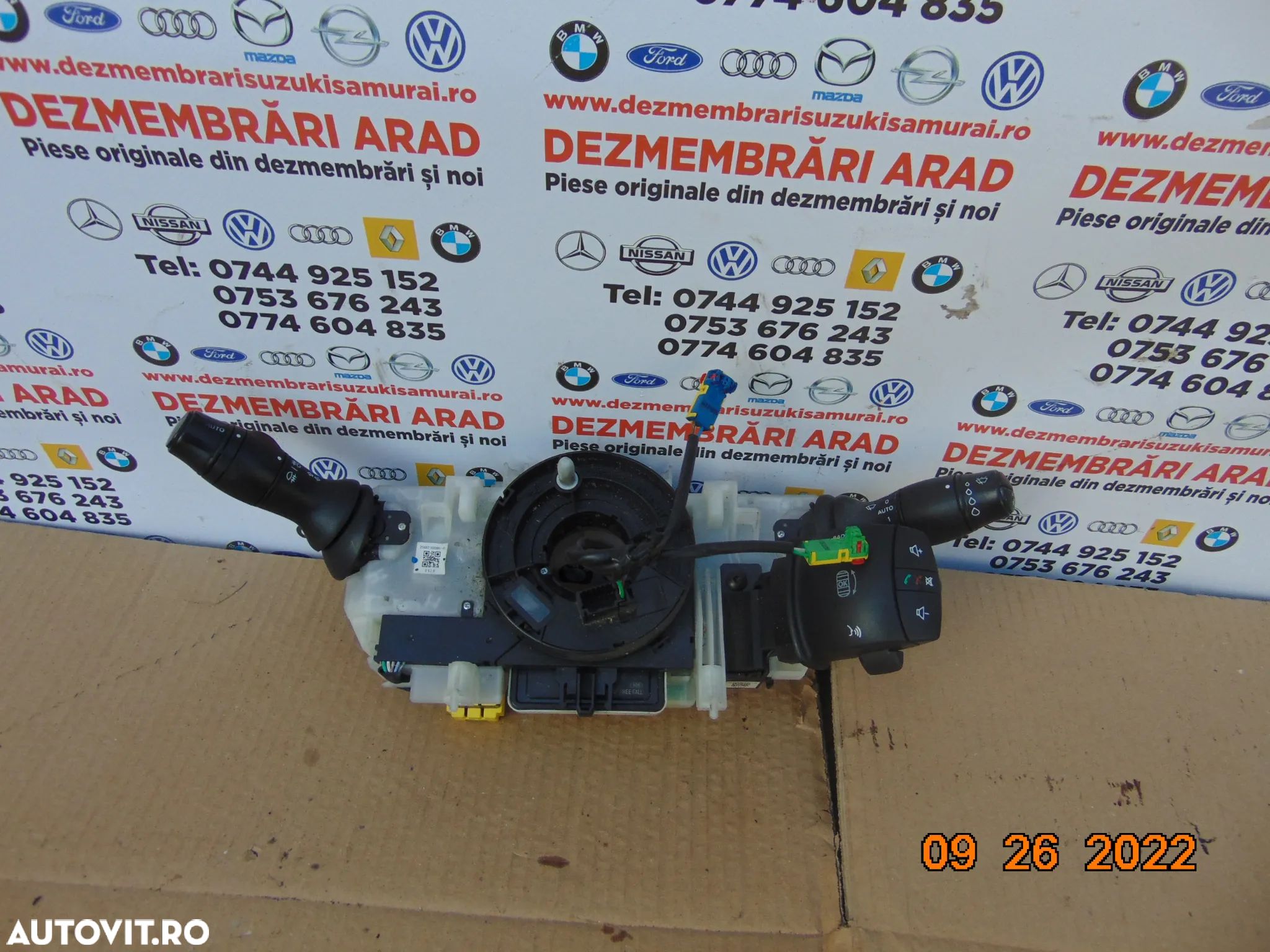 Spirala volan renault Latitude banda volan senzor unghi volan dezmembrez - 1