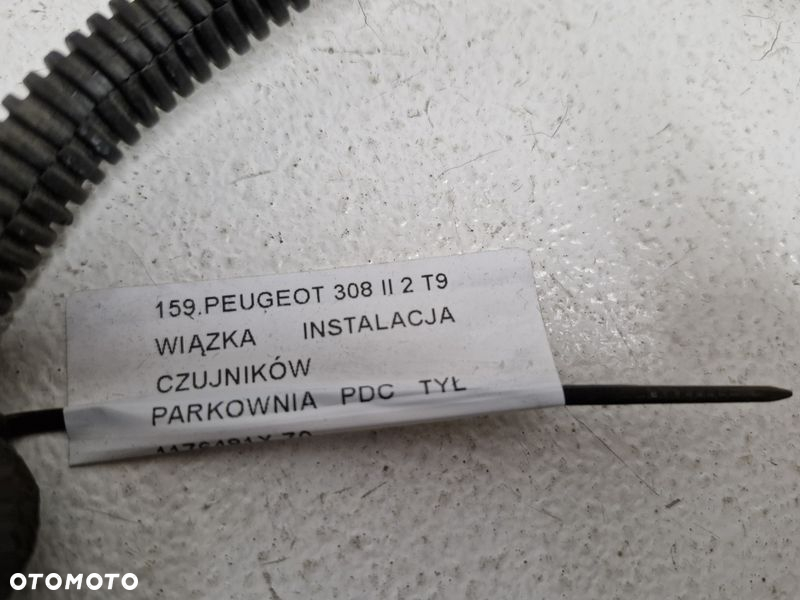 PEUGEOT 308 2 II T9 WIĄZKA CZUJNIKÓW PARKOWANIA PDC TYŁ TYLNA 1176481X - 6