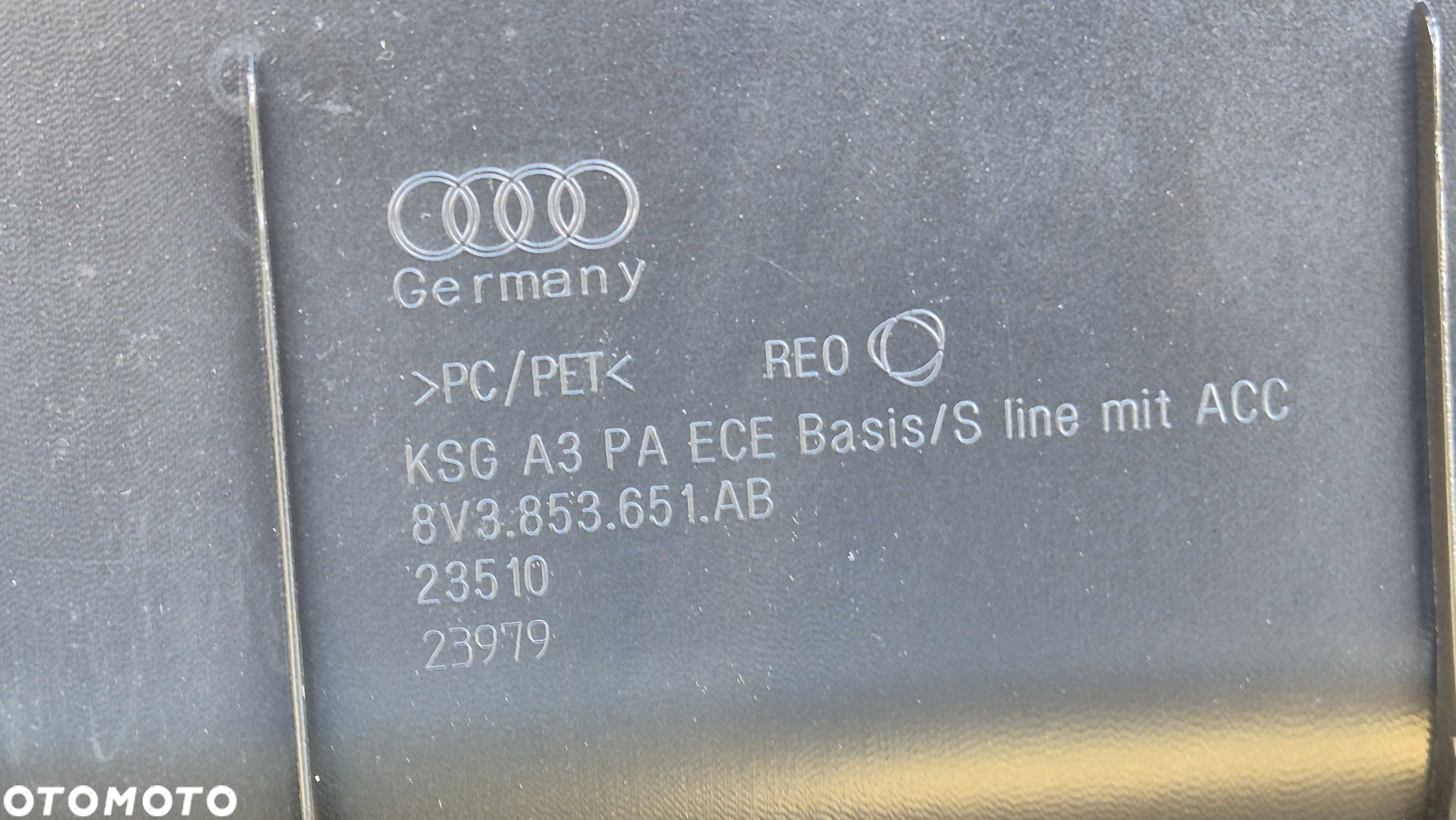 Atrapa chłodnicy GRILL Audi A3 8V LIFT 16-20 RADAR ACC OE 8V3 NOWA !!! - 8