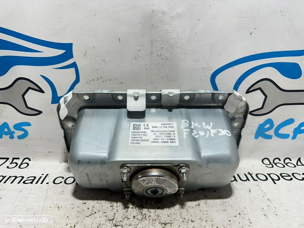 .Airbag Tablier Passageiro Pendura Original SRS BMW Serie 1 2 3 4 9205197 - 8