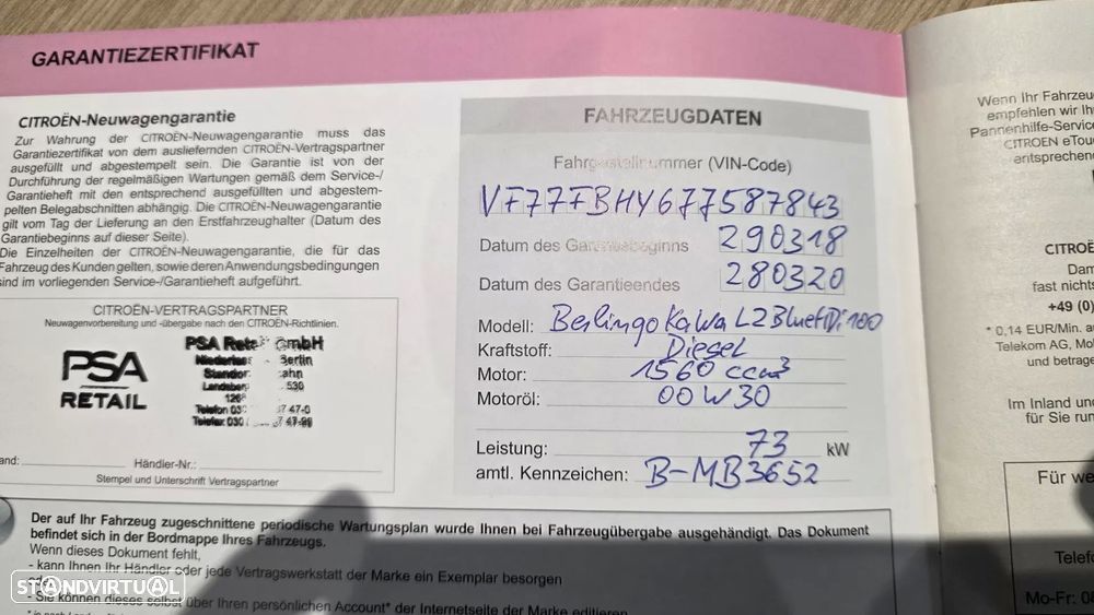 Citroën berlingo 1.6 bluehdi l2 100 cv longa c iva - 39