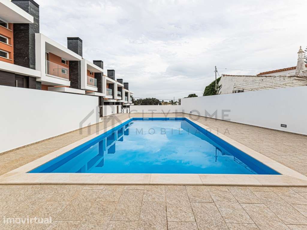 Moradia T2 em condomínio fechado com piscina e vista mar - Grande imagem: 5/30