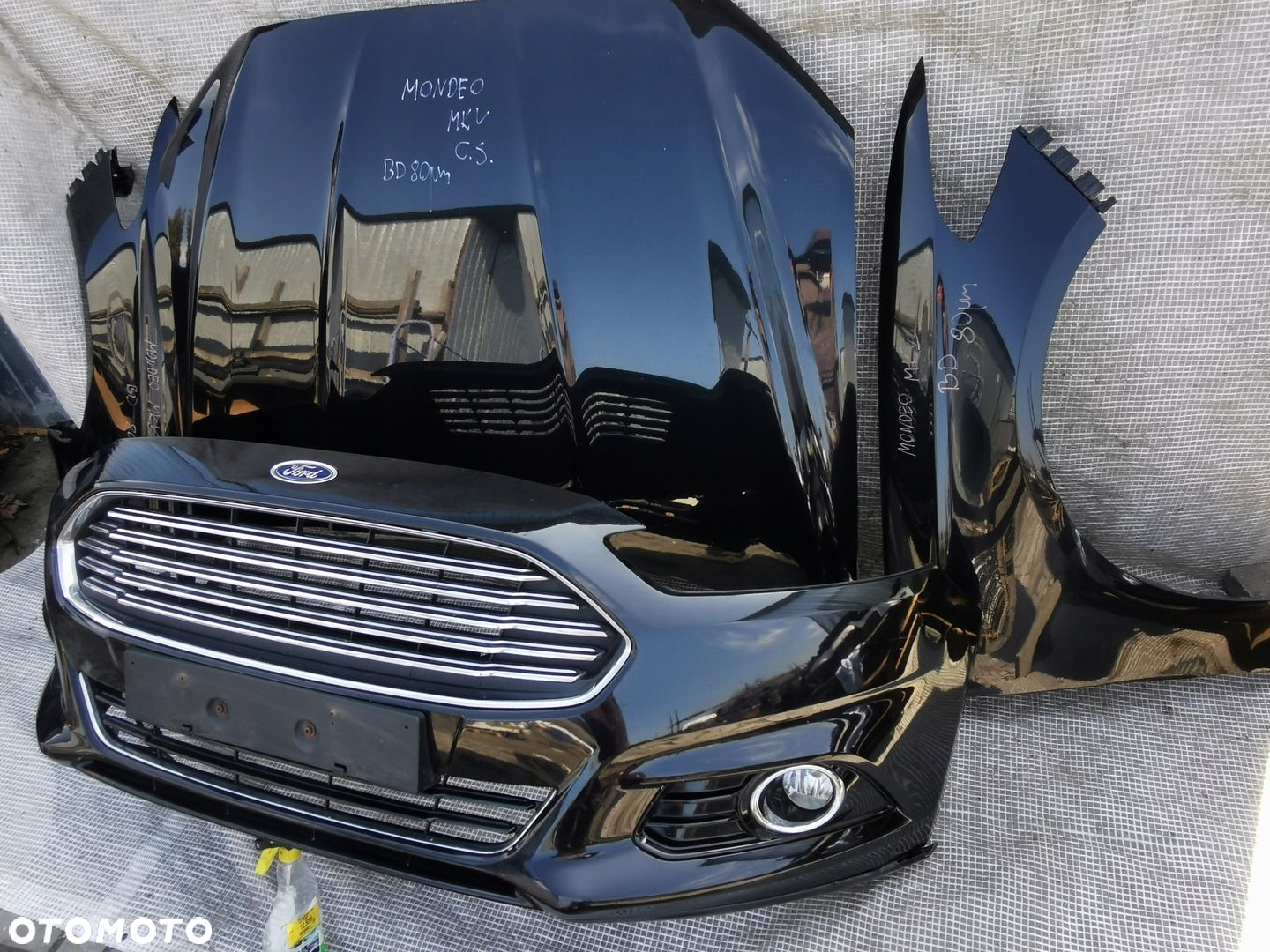 FORD MONDEO MK5 MKV 14-19 ZDERZAK MASKA 2 x BŁOTNIK PRZÓD KOMPLETNY BD - 7