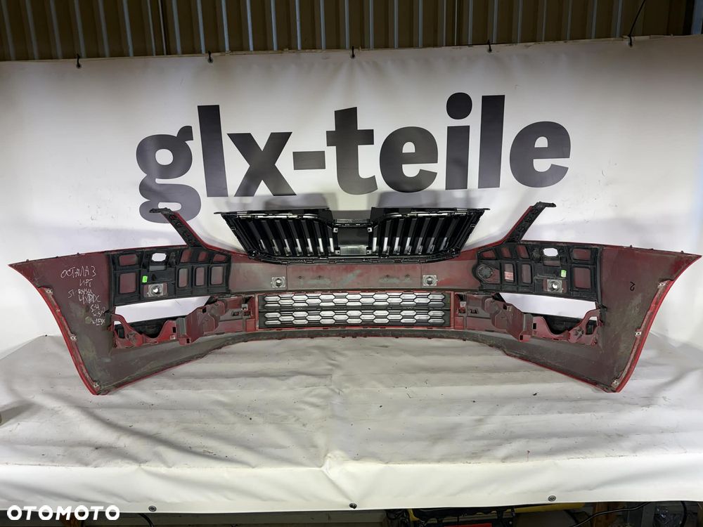 Skoda Octavia III Lift Zderzak Przód Przedni 4xPDC LF3K Sprysk 5E0807221N 16-20 - 6