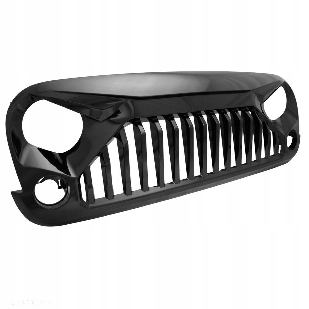 Atrapa Grill Kratka Tuning Black Plastik Jeep Wrangler JK III 3 2006-2018 - 1