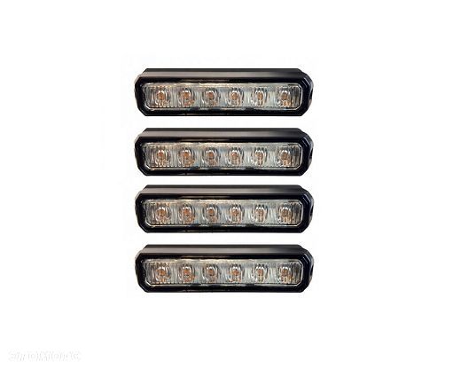 LAMPY OSTRZEGAWCZE 6x LED stroboskop LAWETA x4 - 1