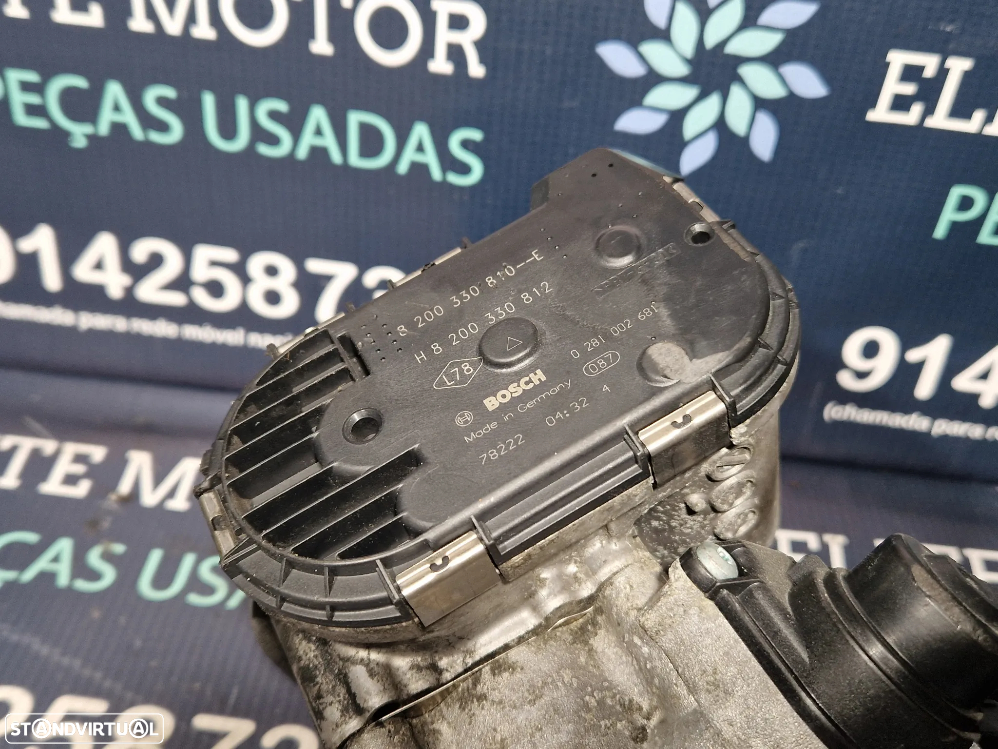 Borboleta de admissão EGR usada RENAULT LAGUNA NISSAN QASHQAI 2.0 DCI 150CV M9R740 H8200330812 - 8200693739 - 6