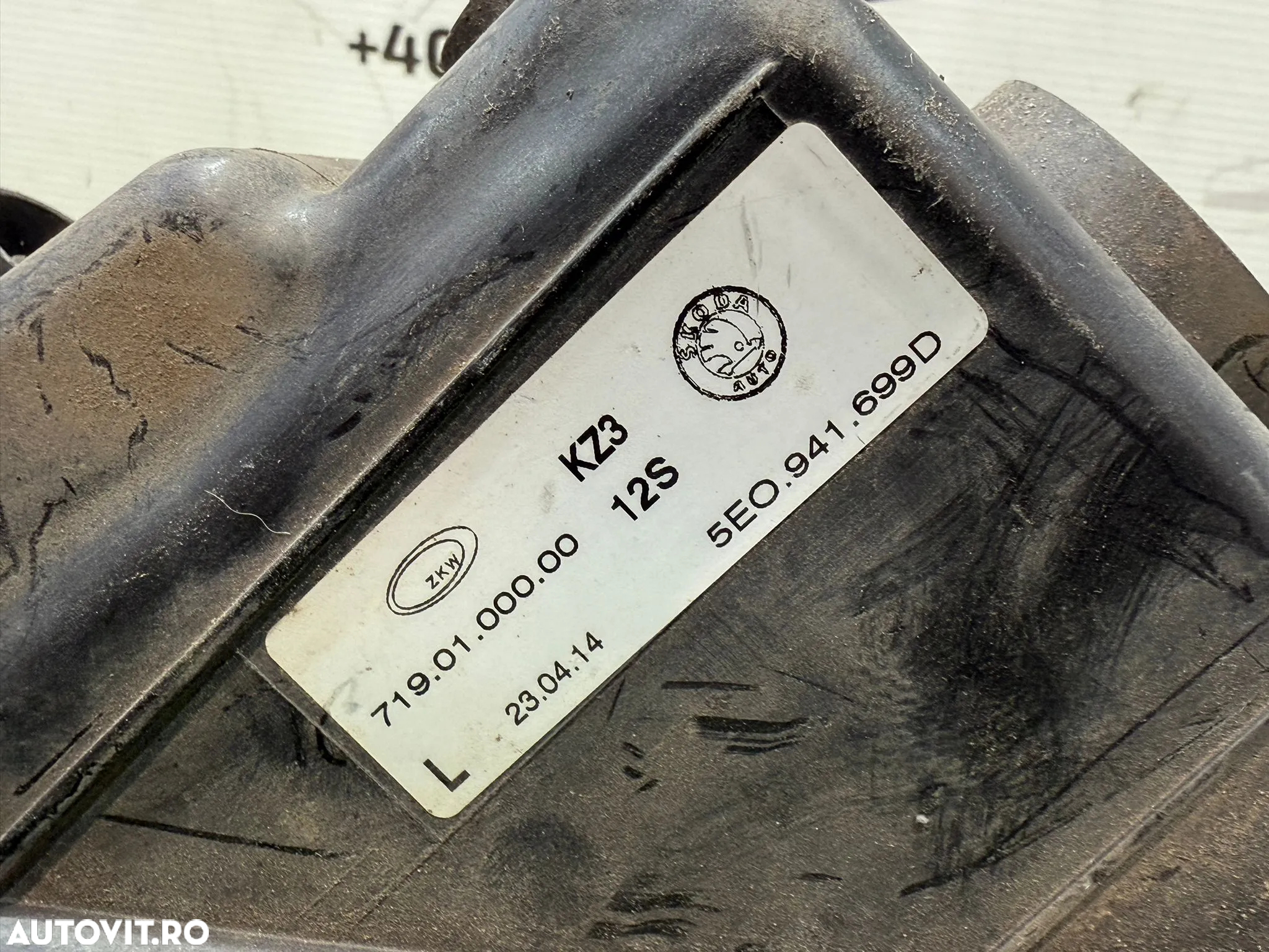 PROIECTOR CEATA FATA STANGA SKODA OCTAVIA 2.0 DIESEL 2014 COD OEM 5E0941701D 5E0941699D 2013-2016 - 7