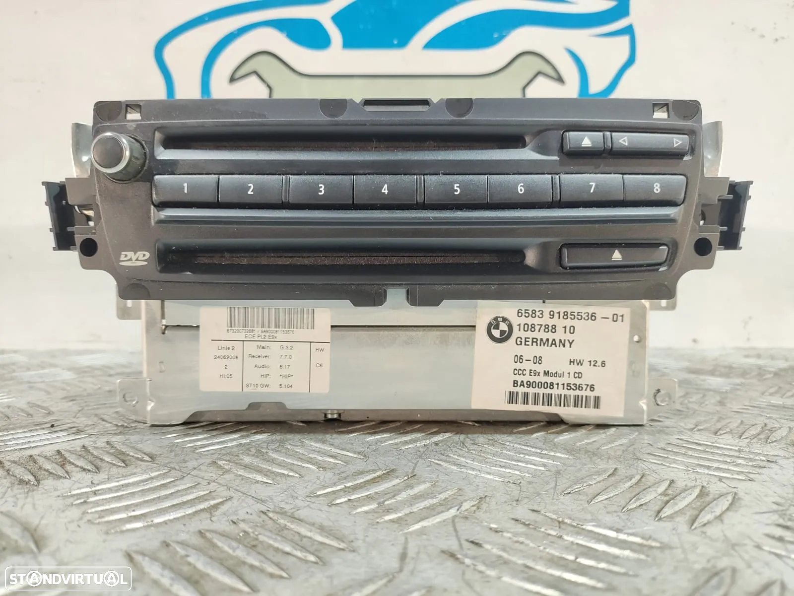 AUTO RADIO UNIDADE CONTROLO GPS BMW SERIE 3 E90 E91 E92 E93 - 7