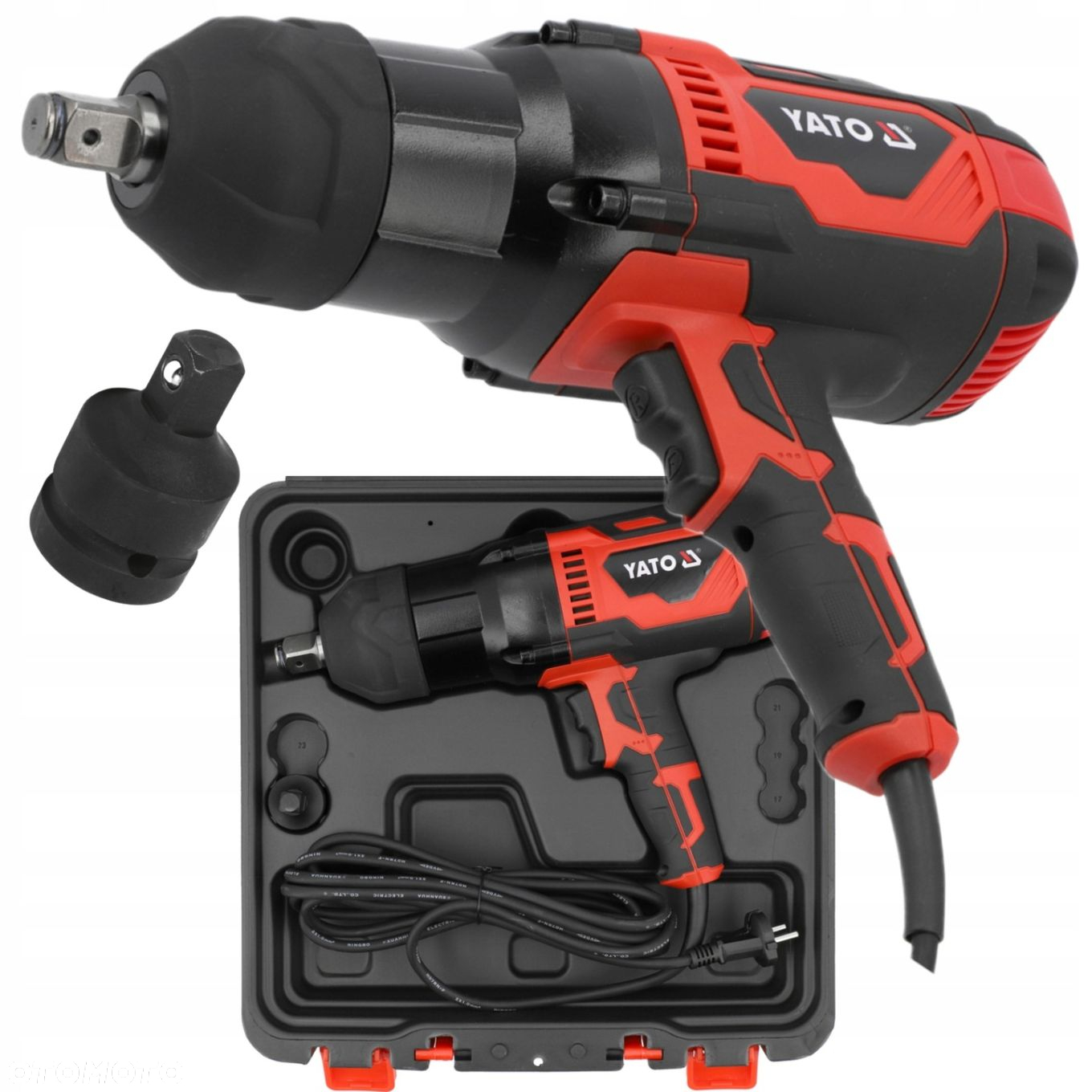 YATO ELEKTRYCZNY KLUCZ UDAROWY 3/4" 1200W/2000NM  ADAPTER WALIZKA YT-82025 - 12