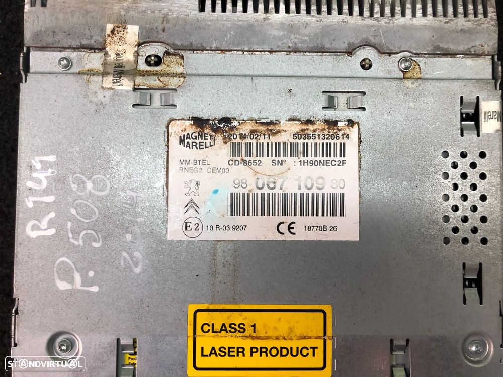 PEUGEOT 508 I RADIO COMANDOS DISPLAY ECRA - R141 - 8